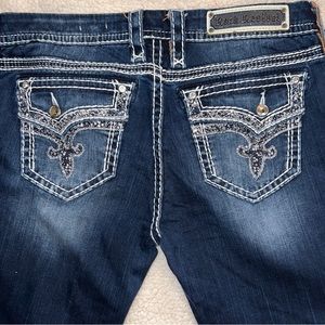 Rock Revival Kai Straight Leg Jeans size 31 ~ Rhinestones